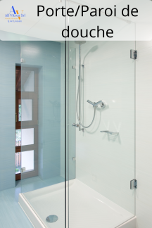 Portes et parois de douche en verre sécurit sur mesure